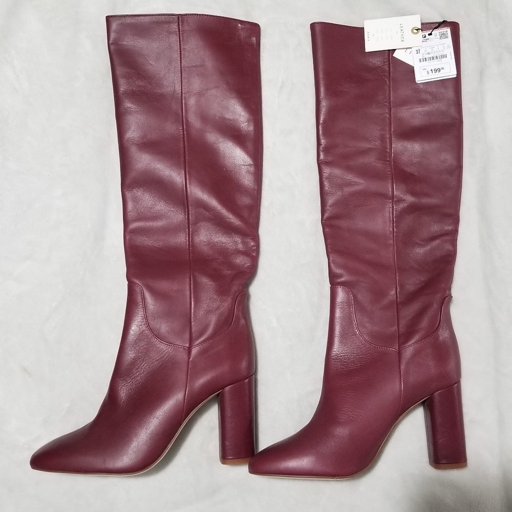 Zara leather boots - Picture 1 of 4
